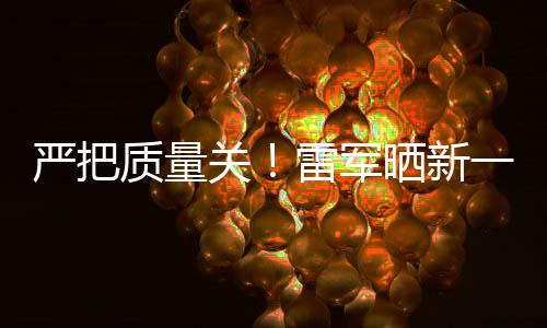 新车多次质量雷军我关严把一代7测参加测试晒新试车